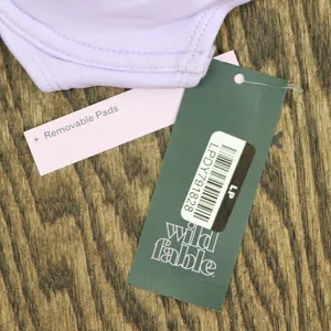 NWT Wild Fable Womens Shirred Underwire Bikini Top PID-G84E3G S Light Purple thumbnail 4