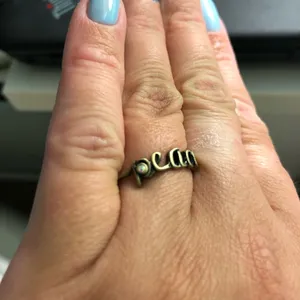 Antique gold peace ring thumbnail 2