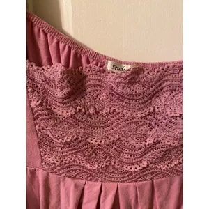 Studio Y Pink lace flutter sleeve Top size L Y2k thumbnail 2