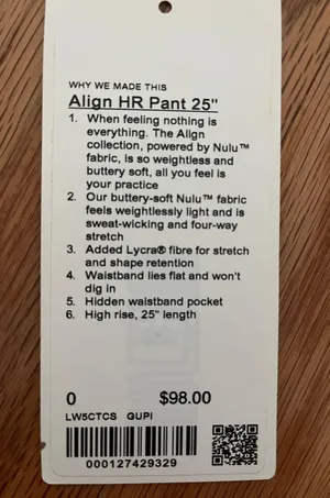 Lululemon HR Align 25” Legging’s Guava Pink thumbnail 6