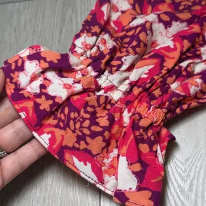 Free People Sweet‎ Memories blouse fruit punch combo boho floral ruffle size s thumbnail 5