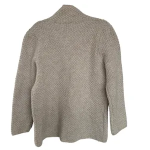 Vintage Susan Bristol Women's Chunky Knit Fisherman Wool Cardigan, Size M, EUC thumbnail 2