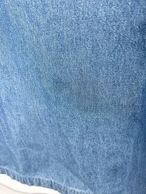 NorthStyle Plaid Lined Zip Front Denim Jacket with Detachable Hood Size Small thumbnail 6