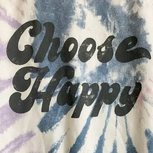 Grayson Threads Womens Choose Happy Long Sleeve Sweatshirt Multicolor‎ SZ S thumbnail 10