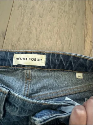 Aritzia Denim Forum Remy Wide Leg Jeans Blue Size 24 thumbnail 3