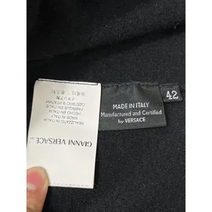 Versace Womens Black V Neck Long Sleeve Sweater Size 42 SKU 7360 thumbnail 10