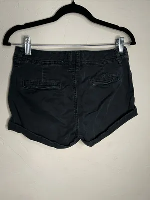 Abercrombie & Fitch Vintage Black‎ Low Rise Preppy Y2K Chino Shorts thumbnail 5