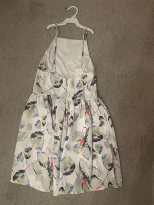 fab'rik white colorful dress thumbnail 2