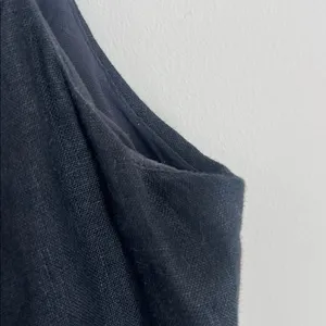 J. Crew womens linen vest Slim-fit vest black sz 4 thumbnail 2