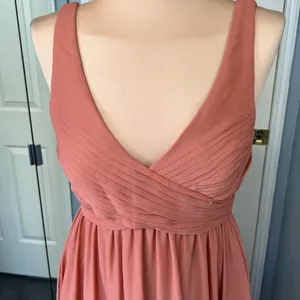 Birdy Grey Laurie Empire Bridesmaid‎ Formal Dress in Terracotta thumbnail 4