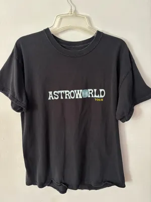Cactus Jack by Travis Scott Astroworld Tour Tee 'Black' thumbnail 2