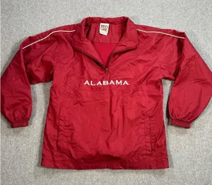 Alabama Crimson Tide Red Oak Sportswear 1/4 Zip Pullover Windbreaker Size Large thumbnail 1