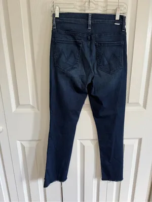 Mother The Insider Crop Step Fray Flare Jean Tongue and Chic Size 26 thumbnail 3