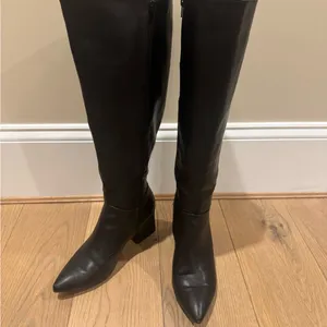 🍁 Journee Landree Wide Calf Black Heeled Boots, Size 11 thumbnail 13