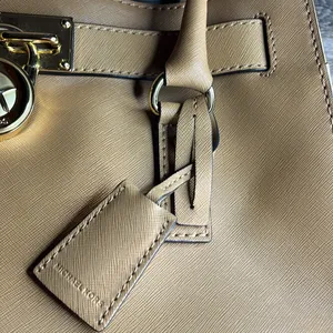 Michael Kors Tan Satchel with Gold Hardware. thumbnail 6