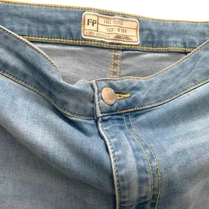 Free people just float on flare jeans stretch denim jeggings western bohemian thumbnail 8