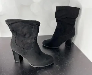 STYLE & CO Women’s Saraa Slouch Mid-Shaft Boots Black Microfiber Sz 5 thumbnail 5