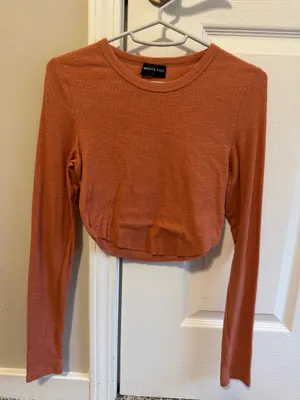 White Fox Cropped Long Sleeve thumbnail 1