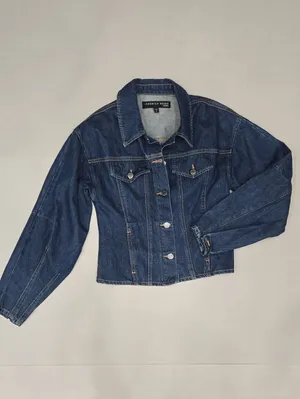 Veronica Beard Imari Denim Jacket In A Dark Blue Wash Size S thumbnail 3