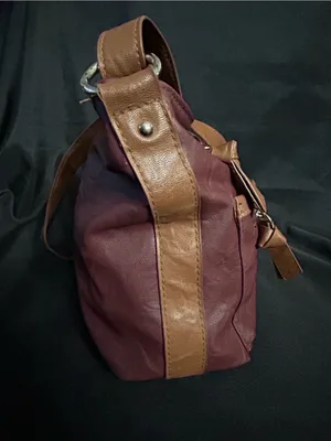 Rosetti Women’s Soft Leather Burgundy & Tan Multi-Pocket Hobo Satchel Bag Purse thumbnail 7