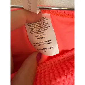 Lucky Brand Coral 2 Piece Crinkle Rib Halter Triangle Side Tie Bikini Swim Set L thumbnail 7