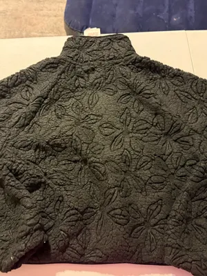 Roxy Blurry Cloud Full Zip Polar Fleece Floral Sherpa Mock Neck Black Medium NEW thumbnail 6