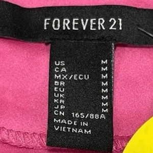 NEW Forever 21 Pink Silk Satin Spaghetti Midi Cami Camisole Slip Tank Dress M thumbnail 4
