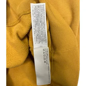 Abercrombie Fitch Top Womens XS Felt Logo Sweatshirt Academic Rugby Yellow thumbnail 8