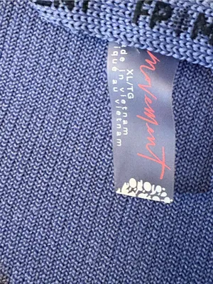 Free People Ready Set Ribbed Sherpa Pullover XL Blueberry Blue Quarter Zip thumbnail 11