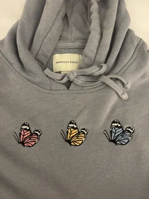 American Eagle Grey Hoodie thumbnail 2
