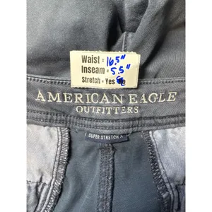 American Eagle Outfitters Super Stretch MIDI Shorts Womens‎ Size 10 Blue thumbnail 3