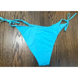 Roxy Turquoise Tie Side Bikini Bottoms Women's Sz L NWOT NEW thumbnail 4