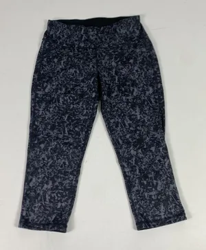Athleta Capri Leggings Womens Small Black Camo Print‎ Stretch Yoga Gym thumbnail 1