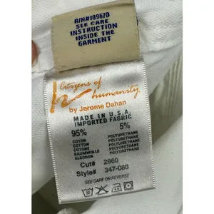 Citizens of Humanity Skirt Womens 27 White Embroidered Pockets‎ Pleats USA thumbnail 5