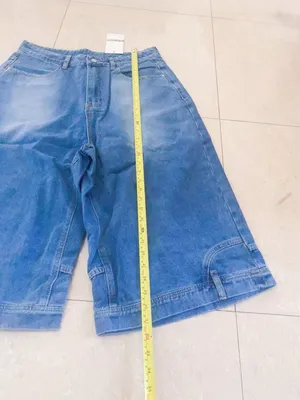 Women’s Wide Leg Baggy Denim Shorts Y2K Streetwear Vintage Washed Jean Bermuda thumbnail 6
