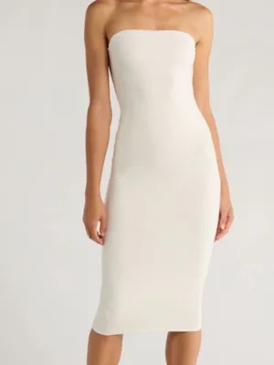 Reformation X Laura Harrier Etta Knit Dress Cream Size‎ L NEW thumbnail 4