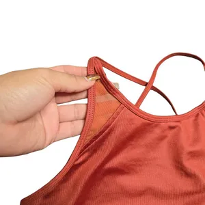 Alo‎ Yoga Orange Mesh Sports Bra Size: S thumbnail 3