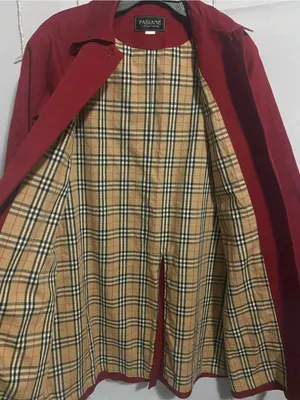 Women's Red Trench Coat thumbnail 7