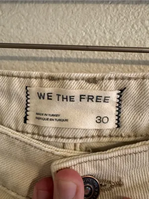 We The Free Straight Cream Jeans thumbnail 2