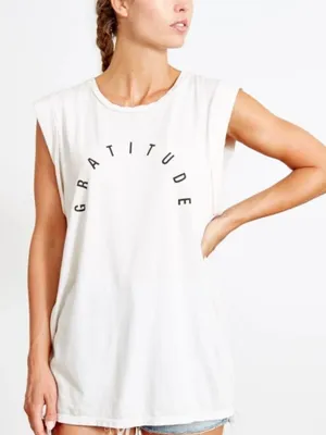 Good Hyouman Gratitude Racerback Tank Top Women’s Large thumbnail 1
