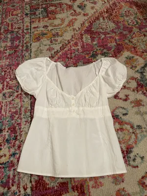 Blair Cotton Brandy Melville Top Ruffle thumbnail 2