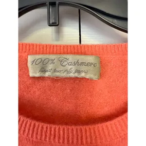 100% Cashmere Mockneck Peach Sweater No Size or‎ No Brand tag thumbnail 3