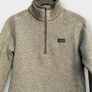 Better Sweater Marked Grey Mock Neck Quarter Zip-Up thumbnail 2
