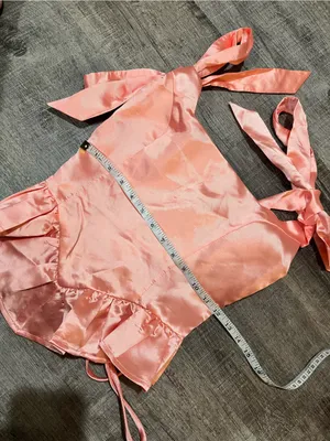 LULUS Coquettish Pink Lace Up Bustier Top thumbnail 8