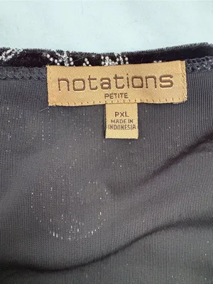 Notations Petite PXL Black Velvet Silver Paisley Floral Shimmer Cardigan thumbnail 12