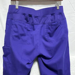 Greys Anatomy Barco Women Scrub Pants S Purple Style 4277 Cargo Pocket‎ Uniform thumbnail 5