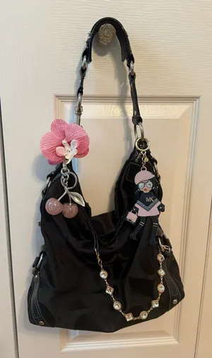 Y2K Coach Carly Bag in Black Signature Canvas thumbnail 1