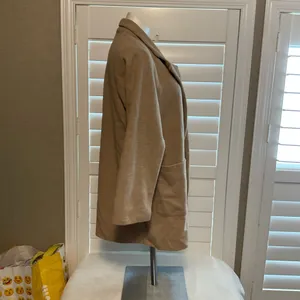 Women's Tan Cardigan Sweater Size L thumbnail 3