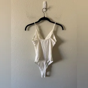 Reformation Emmett White Bodysuit Size S 100% Cotton Spring Summer Capsule Layer thumbnail 4