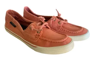 Sperry Woman’s Coral Slip On Canvas Boat Shoes Size 8 thumbnail 1